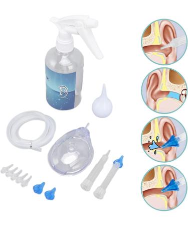 Professional 500ml Ear Washer Bottle System for Ear Wax Removal with Ear Muff - Home Ear Cleaning Kit - Buy Online on GoSupps.com