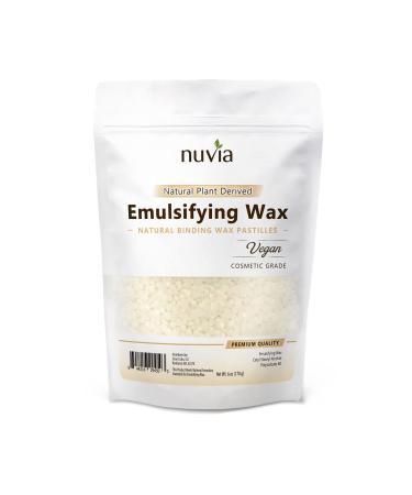 Nuvia Organics Emulsifying Wax  100% Natural Plant Derived  NF  Cosmetic & Food Grade  6oz