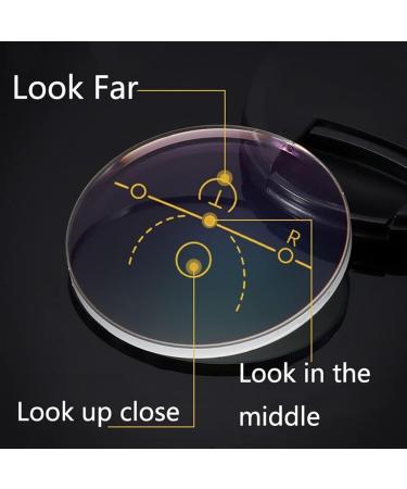 HD Anti Blue Light Reading Glasses - Foldable Bifocal Readers for Men | Light Blocking Half Frame Eyewear - Buy Online on GoSupps.com