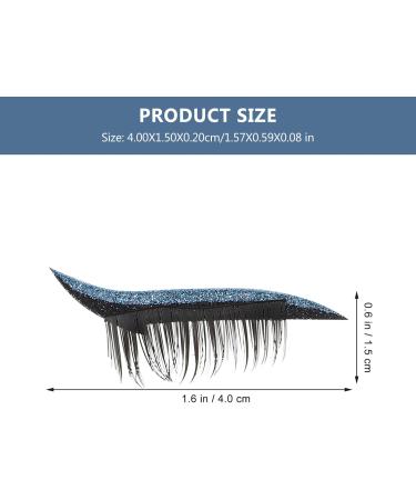 Beavorty 4 Pairs False Eyelashes Eye Makeup Sticker Eyelash Stickers with Glitter Shimmer Eyeliner Stick on Liner and Lashes Eyelash Stickers for Eyes Lash Tape Plastic Miss Tool Pipeline - Buy Online on GoSupps.com