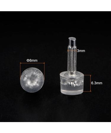 sourcing map 5 Pairs TPU High Heel Tips Shoes Replacement Tap Caps for Women High Heel Shoes 3mm Pin 8mm Round Shape Heel Repair Caps Transparent - Buy Online on GoSupps.com