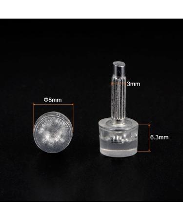 Buy HARFINGTON 5 Pairs TPU High Heel Tips - Durable Replacement Caps for Women s High Heels - 3mm Pin 8mm Round Transparent - Buy Online on GoSupps.com