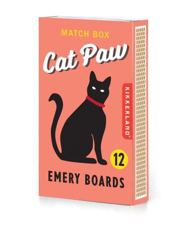 Kikkerland Cat Paw Emery Board Match Box