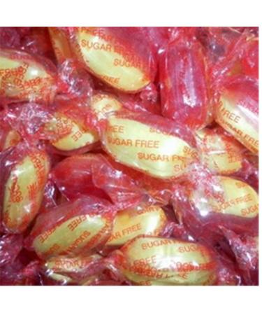 Various Flavoured SUGAR FREE Hard Boiled Sweets Colletions - PICK and MIX QUALITY ASSORTED WRAPPED SWEETS (Rhubarb & Custard 250g)