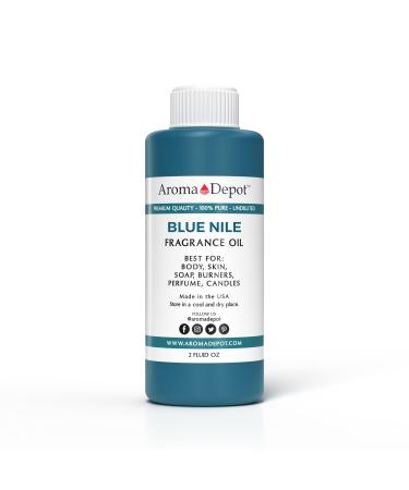 Aroma Depot 2 fl. oz Blue Nile Fragrance Oil Perfume Oil Scented Oil for Making Soap Candle Making & Incense. Used in Aromatherapy Diffusers Warmers and Burners. DIY Such as Lotions & Creams.