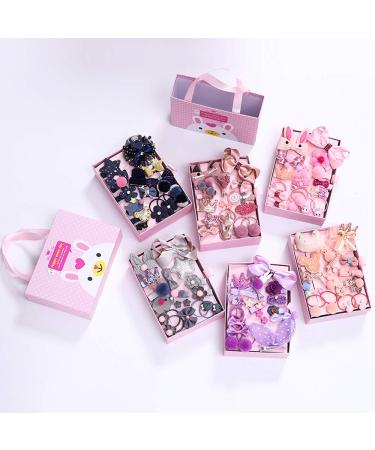 Enkarl 18-Piece Cute Hair Clips Set for Babies & Girls - Pink Elastic Hair Loops & Accessories Gift Package - Buy Online on GoSupps.com