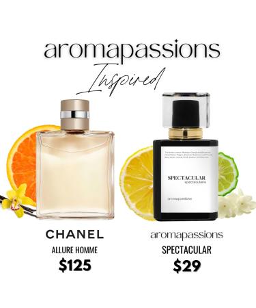 SPECTACULAR | Inspired by CHNL ALLURE HOMME | Pheromone Perfume for Men | Extrait De Parfum | Long Lasting Dupe Clone Essential Oils Fragrance | Perfume De Hombre | (30 ml / 1 Fl Oz) 1 Fl Oz (Pack of 1) - Buy Online on GoSupps.com