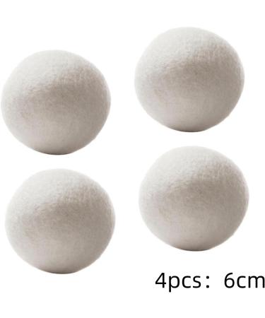 yruphome Wool Dryer Balls Tumble Dryer Balls - 4pcs Handmade Reusable Organic Wool Laundry Balls for Fabric Softening Reduce Drying Time Noise Static-Cling & Wrinkles with No Bad Odor (6cm:4pcs) - Buy Online on GoSupps.com