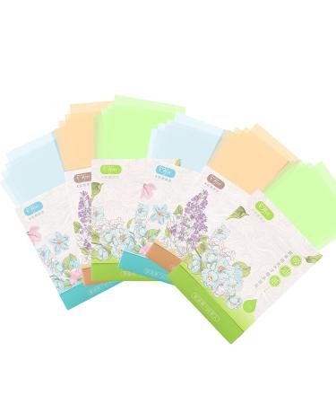 600 Pcs Oil Absorbing Tissues Soft Oil Blotting Paper Sheets Oil Blotting Paper for Face Sheets Makeup Blotting Paper Oil Control Film Natural Oil Absorbing Tissues for Skin Care(3 Colors) green