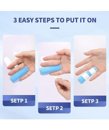 Leezmark Finger Splints - Arthritis Finger Straightener Brace for Broken, Middle, Pinky, Thumb, Ring, and Trigger Finger - Set of 4 (4 Colors) - Buy Online on GoSupps.com