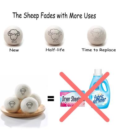 BienStylife 4-Pack Wool Dryer Balls Reusable Laundry Balls for Dryer Natural Fabric Softeners and Wrinkle Release Organic and Eco Wool Dryer Ball for Pet Hair Removal Dryer Sheets Drying Ball - Buy Online on GoSupps.com