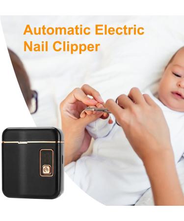 Electric Nail Trimmer - 3 Modes Adjustable Safety Fingernail Trimmer | Electric Manicure Pedicure Tool Quiet Nail Cutter Scissors with Storage Light for Fingernails Black - Buy Online on GoSupps.com