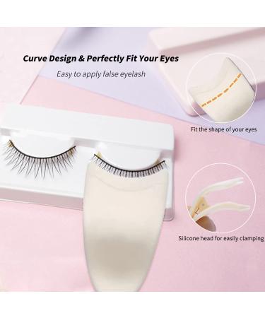 ELESDA Eyelash Applicator Tool Bundle - 2PCS Silicone Lash Clips for Easy False Lash Application - Perfect for Beginners - Buy Online on GoSupps.com