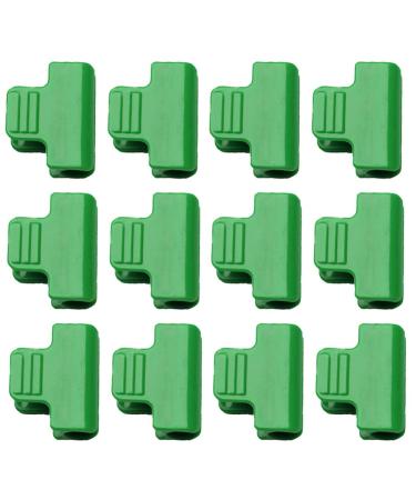 Milists 24 pc membrane clip garden clips made of plastic plant support clip fishing rod holder clips clips for plant sticks tunnel tire clips garden plant pipe clamp plastic tools