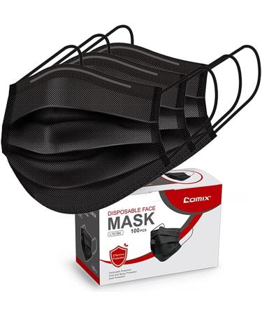 Comix Disposable 3-Layer Adult Face Masks - Pack of 100 | Superior Protection - Buy Online on GoSupps.com