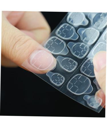 POPETPOP 20 Sheets high viscosity invisible nail glue for acrylic nails double sided tape double sided sticker Adhesive false toenails for big toe wearable plastic Label nail stickers - Buy Online on GoSupps.com