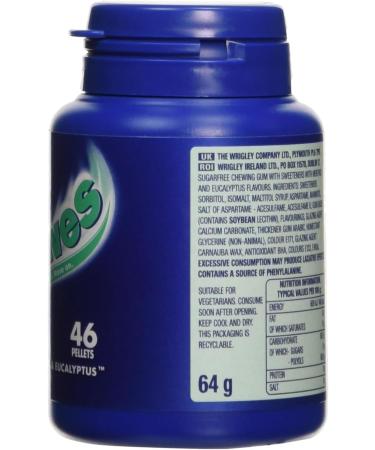 Wrigley's Airwaves Menthol & Eucalyptus 6x46 Pellets 64g The original strong taste experience with the refreshing airwaves menthol kick - Buy Online on GoSupps.com