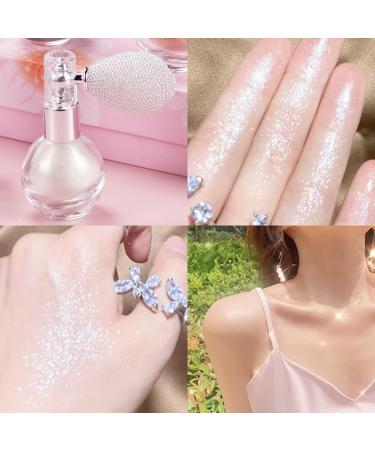  BYNYXI Glitter Powder Spray Highlighter Body Powder Glitter Powder Spray Shimmer Sparkle Powder Face and Body Makeup Loose Glitter Powder Spray Highlight Body Glitter Body Cosmetics - Buy Online on GoSupps.com