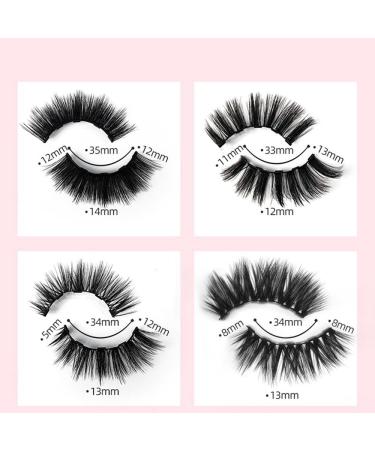 Desikixudy Magnetic Eyelashes with Eyeliner Kit 10 Pairs Reusable Magnetic Eyelashes 3D Magnetic False Eyelashes(A) - Buy Online on GoSupps.com