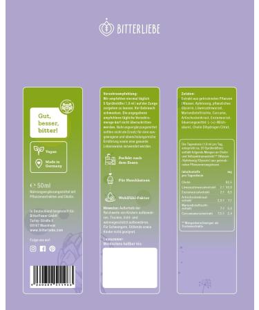Bitterliebe Liver Complex Spray | Natural Liver Support for Detox & Fat Digestion - Buy Online on GoSupps.com
