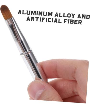 Beatifufu Double Ended Lipstick Brush Lip Professional Lip Brush Beauty Supply Reusable Lip Brush Cosmetic Lipstick Brush Multifunctional Brush Portable Lipstick Brush Makeup Brush 12x1x1cm Silver - Buy Online on GoSupps.com