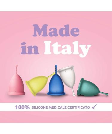 Rainbow Cup Menstruation Cups | Medical Silicone | Made in Italy | Size 2 Semitonica & Ciclamini | 2 Units Pack - Buy Online on GoSupps.com