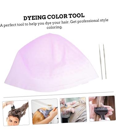 DOITOOL 1 Set Hair Color Highlighter Cap Hair Dye Kit Highlight Kit Hair Coloring Kit Hair Coloring Dye Cap Dye Caps Salon Pink Clamshell Modeling Hair Dye Cap Stainless Steel 22X16X1CM Pink - Buy Online on GoSupps.com