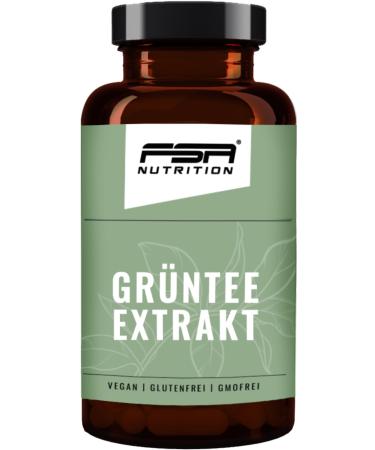 Green tea capsules - 1998 mg green tea extract per daily dose - 60 days stock (180 capsules) - glass box - free of additives - laboratory testing - vegan - FSA nutrition
