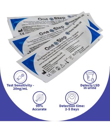 5-Pack LSD Drug Test Kit - Detect Acid Tabs, Trips, Dots - 5 Tests - Buy Online on GoSupps.com