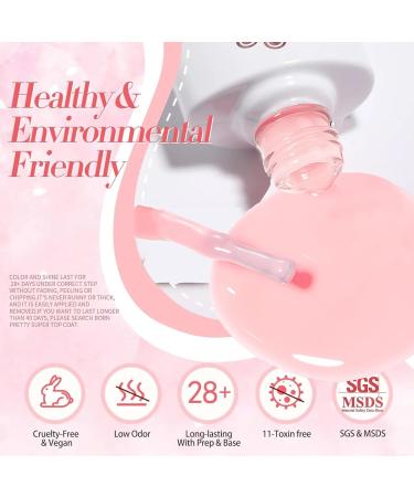 Nude Pink Nail Polish Jelly Pink Translucent Nude Pink Nail Varnish Long Lasting Nude Gel Nail Varnish Pink Sheer Jelly Gel Nail Polish for DIY Nail Art Clear Gel Nail Polish for Girls - Buy Online on GoSupps.com