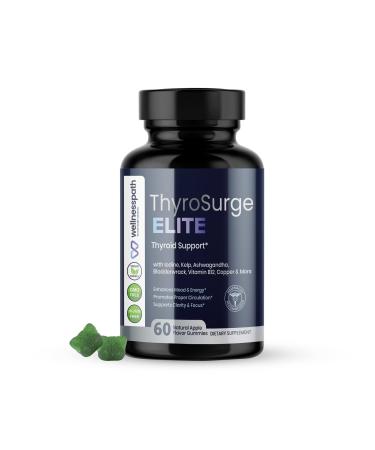 ThyroSurge Elite, Thyroid Support Supplements for Women and Men, Energy with Iodine and Ashwagandha, Mood Support Supplement, 60 Gummies - Wellnesspath Rx and Health Solutions