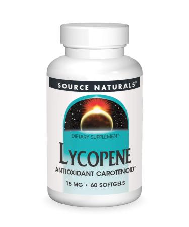 Source Naturals Lycopene 15 mg Antioxidant Carotenoid - 60 Softgels