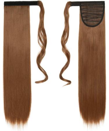 26 Medium Brown Synthetic Wrap Around Ponytail Extension - Clip-in Hairpiece - Buy Online on GoSupps.com