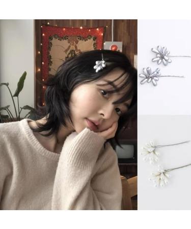 hgnxa Elegant Pearl Hair Clip Wheat Ears Hairpin Hair Barrettes Female Bangs Side Clip Headdress Hair Accessory Women Gift Gray - Buy Online on GoSupps.com