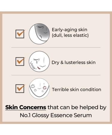Numbuzin No.1 Glossy Essence Serum 1.69 fl oz - Herbal Essence, Anti-Aging, Dull Skin Solution - Buy Online on GoSupps.com