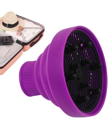 Ysvnlmjy Hair Dryer Vent Hood - Foldable Silicone Hair Dryer Nozzle Heat Resistant | Soft Blow Dryer Accessory Multifunctional Hair Styling Supplies for Girls Purple - Buy Online on GoSupps.com