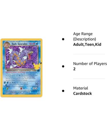 Dark Gyarados 8/82 Celebration Holo - Rare Pokemon Card - Buy Online on GoSupps.com