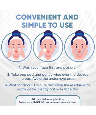 Salicylic Acid Acne Pads - Maximum Strength Peel for Clear Skin - 60 Count - Buy Online on GoSupps.com