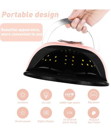 Maisitoo 168W UV LED Nail Dryer - Professional Gel Nail Lamp with Timer & LCD Display Fast Drying Removable Floor Slab - Buy Online on GoSupps.com
