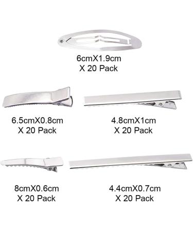 XQMMGO 100 pieces EnteBill hair clips silver hair clips hairdressing supplies for hair clips women's clips hairdressing salon girls hair styling DIY - Buy Online on GoSupps.com