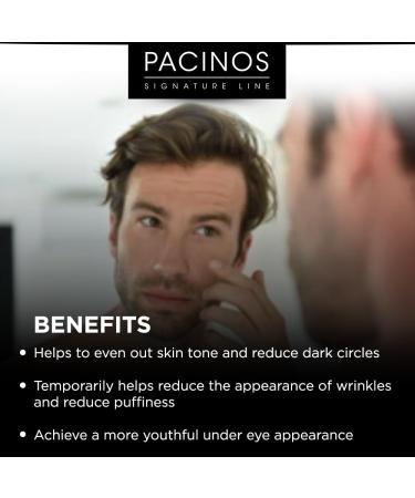 Pacinos Under Eye Tightener for Men - Anti-Wrinkle Eye Cream for Puffiness & Youthful Skin - 15 ml - Buy Online on GoSupps.com