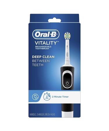 Oral-B Vitality FlossAction Electric Toothbrush + 1 Replacement Brush Head - Black - Buy Online on GoSupps.com