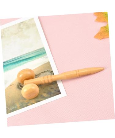 Lurrose Wooden Anti-Aging Face Massage Tool | Thin Roller & Rod for Face Lifting & Muscle Relaxation | Bamboo Lotus Tree Massage Device - Buy Online on GoSupps.com