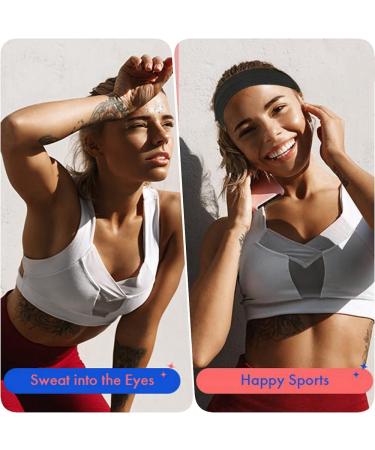 6 Pieces Women's Sport Headbands 7cm Anti Slip Men Elastic Headband Yoga Hair Bands Breathable Hair Band for Doing Workout Makeup Running Headband - Buy Online on GoSupps.com