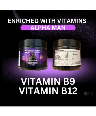  SUPPLEMENT PARADISE Alpha Man Men's Gummies - 1 Month Supply - Buy Online on GoSupps.com