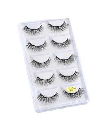 UAMOU Mink Eyelashes 10/50/100 Boxes Wispy 3D Mink Lashes Makeup Natural Long Volume False Eyelashes Bulk Faux Cils Custom Cheerfully (Color : 5 Pairs X10 Size : 50 Boxes)
