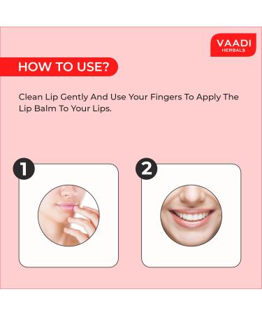 Buy Vaadi Herbals Strawberry & Honey Lip Balm - 10g Pack of 4 | Best Hydrating Lip Care for Soft Lips | International Shipping Available - Buy Online on GoSupps.com