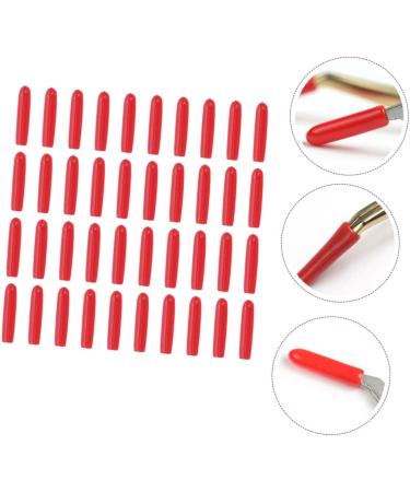 Buy Beatifufu 240 Pointed Cleaning Sleeve Tweezers - Stainless Steel Anti-Eyelash Cover & Auxiliary Tool for Eyelash Transplantation - 2pcs Red - Buy Online on GoSupps.com