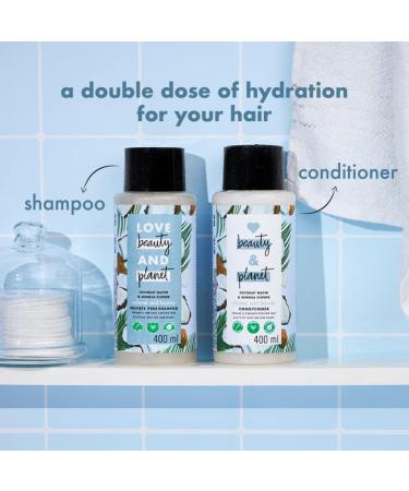 Buy Love Beauty & Planet Coconut Water & Mimosa Flower Shampoo & Conditioner - Paraben-Free Organic Coconut Oil 200ml | International Shipping Available - Buy Online on GoSupps.com
