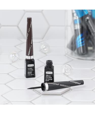 IsaDora Glossy Eyeliner Waterproof 40 Chrome Black for Sensitive Eyes - 3.7 ml / .13 Fl. oz - Buy Online on GoSupps.com